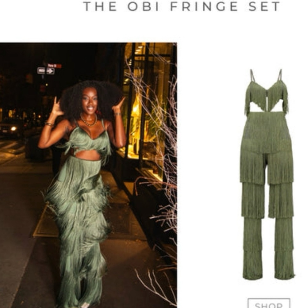 Andrea Iyamah Obi Fringe Set